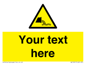 Custom Warning sewage effluent outfall